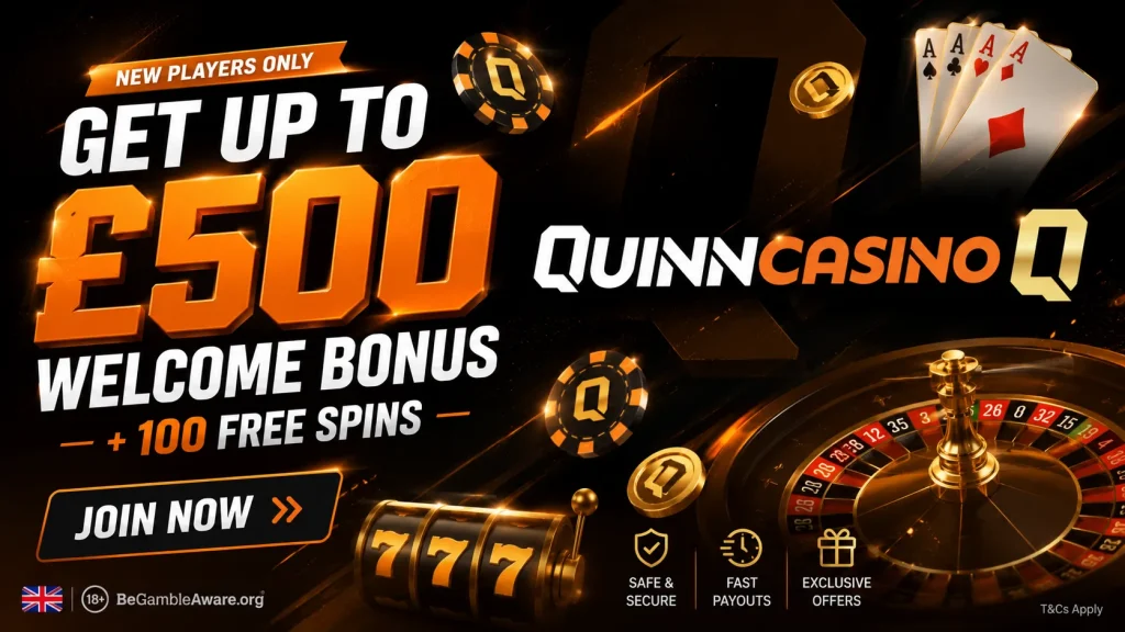 quinn casino welcome bonus